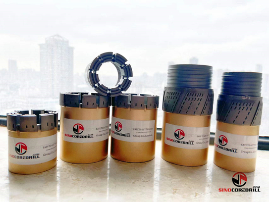 ভূতাত্ত্বিক অন্বেষণের জন্য HQWL OD 96MM ID 63.5MM অনুষঙ্গিত ডায়মন্ড কোর বিট