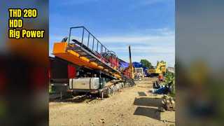 THD-280 HDD রিগ বড় ব্যাসের ট্রেঞ্চলেস প্রজেক্ট
